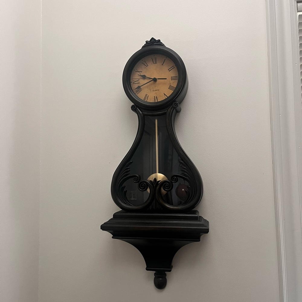 Elegant Black Wall Clock